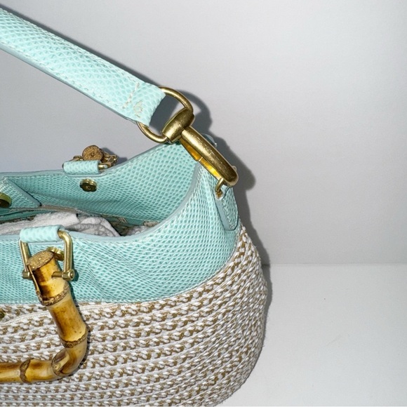 Eric Javits Womens Analu Squishee Tote Bag Beige/Gray - Picture 4 of 9